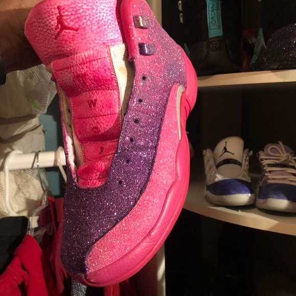 Custom glitterbombed iced out jordans - Picture 8 of 8